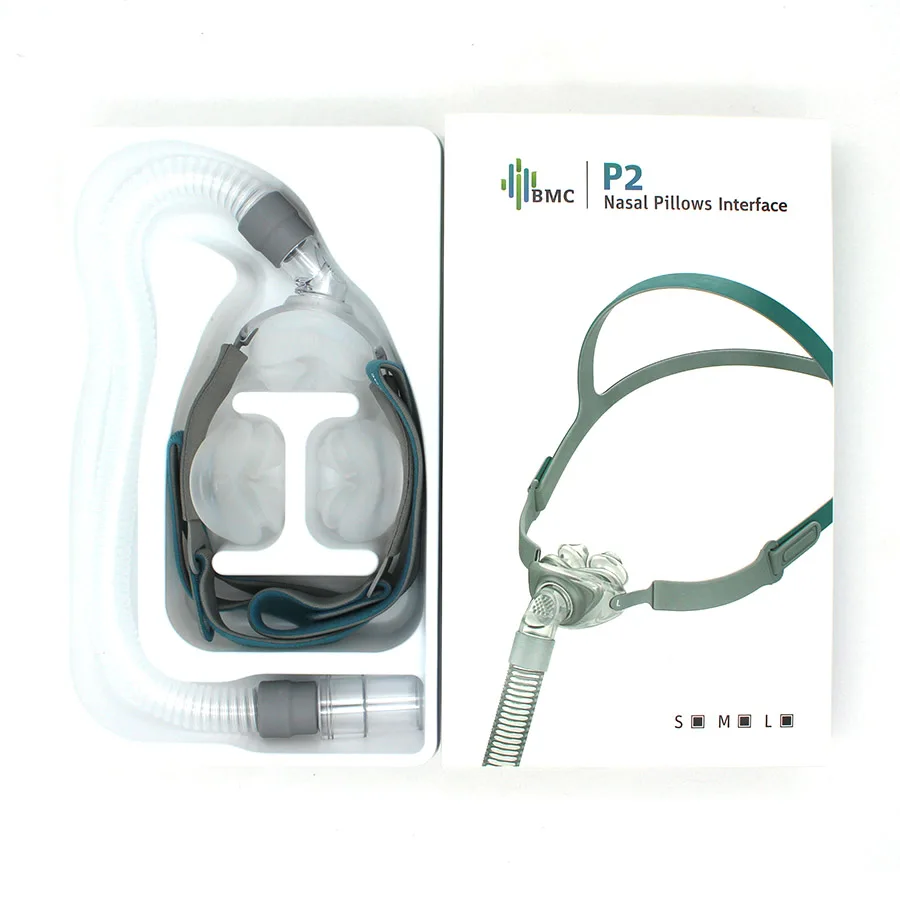 BMC CPAP НАЗАЛЬНЫЕ подушечки маска P2 с 3 Размеры респиратор трубка для воздушного