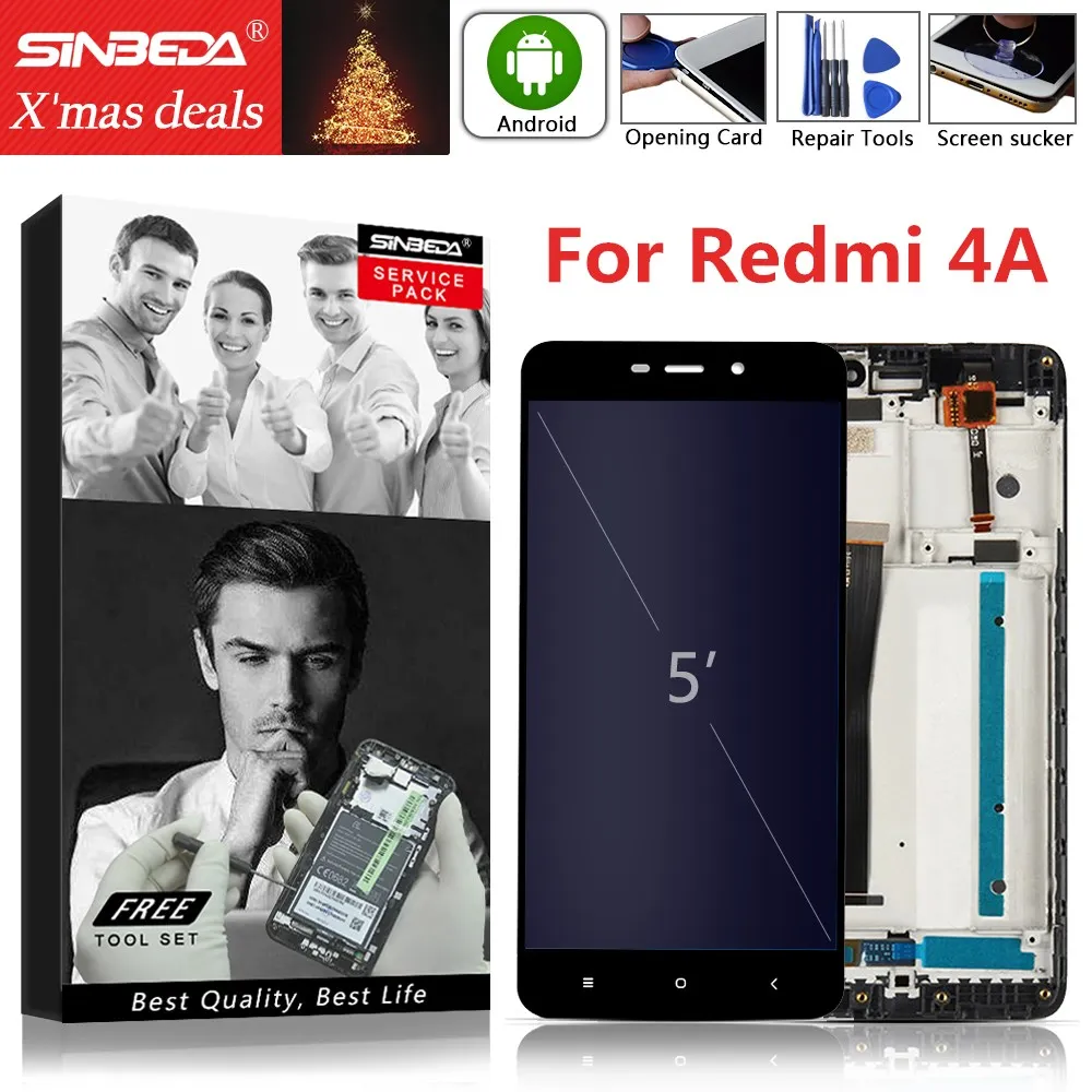 5 0 &quotОригинальный ЖК-модуль для XIAOMI Redmi 4A дисплей сенсорный экран дигитайзер с