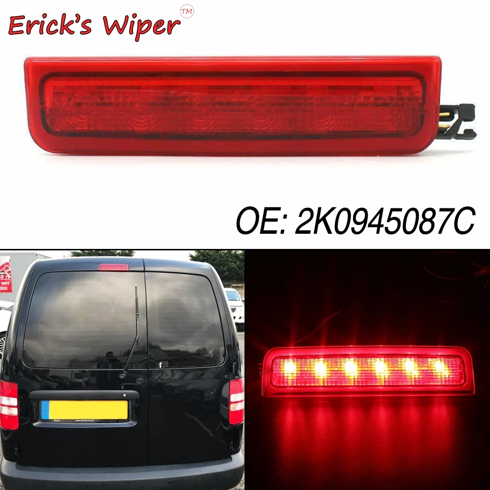 

Erick's Wiper Rear Brake Light Tail Stop Lamp Bulbs OE Equivalent 2K0945087C For VW Caddy 2004 - 2015 III Box Estate LED