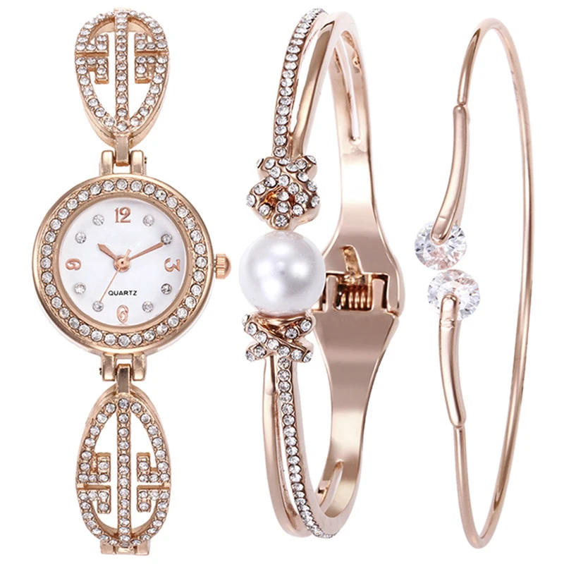Модные Повседневные часы со стразами аналоговые Qudartz женские наручные с