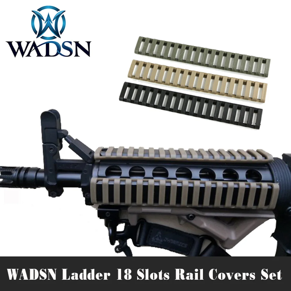 WADSN Tactiacl 4x 18 образными пазами с креплением для лестницы рельс Панель Softair защита