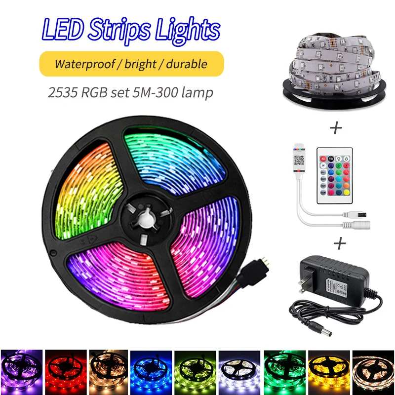 Светодиодный светильник в полоску зеленого и синего цветов 2835 лампа 5m костюм