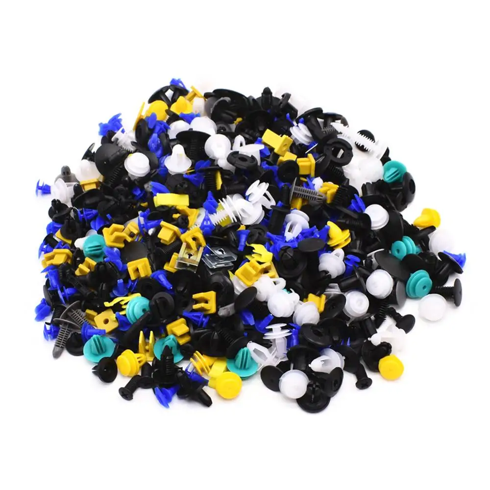 500 PCS Universal Auto Fastener Car Bumper Clip Mixed Vehicle Retainer Rivet Door Panel Repair Tool Kit | Автомобили и мотоциклы