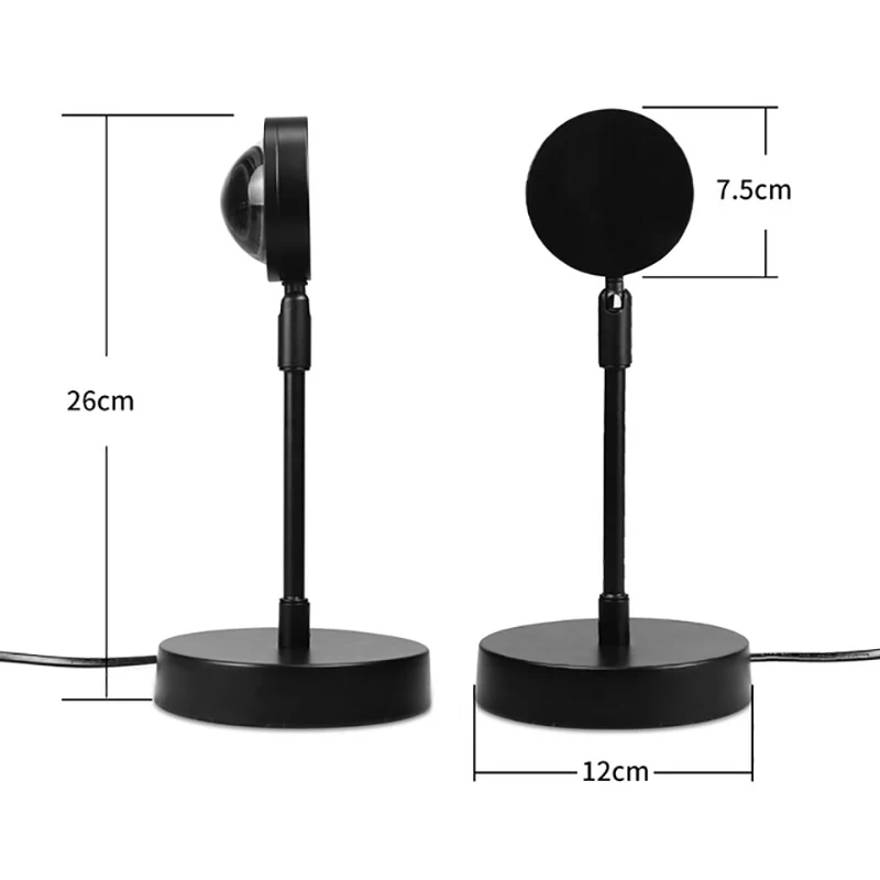 

Sunset Rainbow Projector Lamp Photographic fill-in lamp USB Table Decorative Light For Tiktok Youtube Video