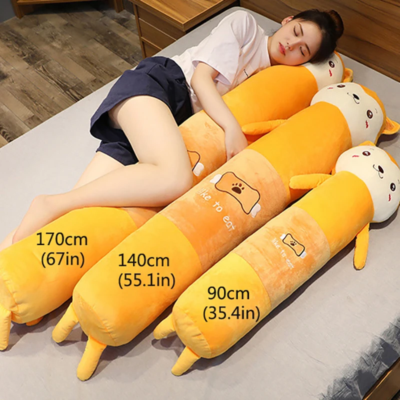 Babyinner мультяшная Подушка плюшевая кукла животного 90/140/170 см Милая Удобная подушка
