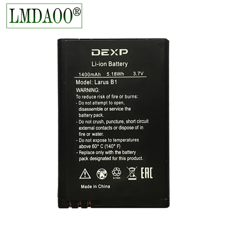 1400 мАч Новый аккумулятор для DEXP Larus B1 мобильный телефон + код отслеживания |