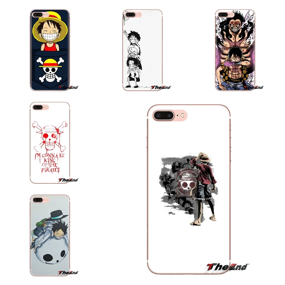 Soft Transparent Shell Covers For Samsung Galaxy J1 J2 J3 J4 J5 J6 J7 J8 Plus 2018 Prime 2015 2016 2017 Luffy D Monkey One Piece |