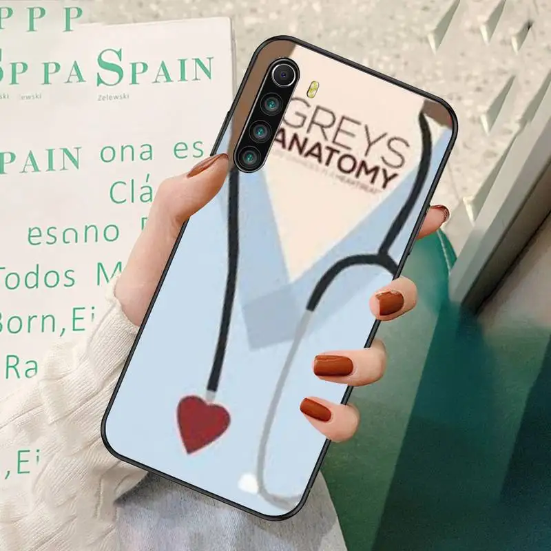 

American TV Gray Anatomy High Quality Black Soft Phone Cases For Redmi 7 8 9 A K20 30 Pro Note 8 9 Pro 9s