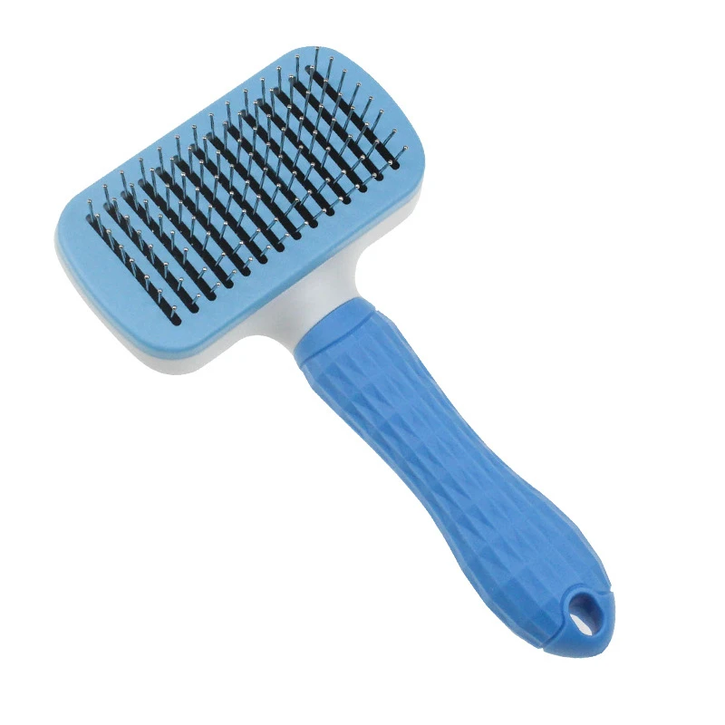 

Dog Self Cleaning Slicker Brush Cat Brush with Massage Particles Removes Loose Hair Dogs Grooming Comb Promote Circulation