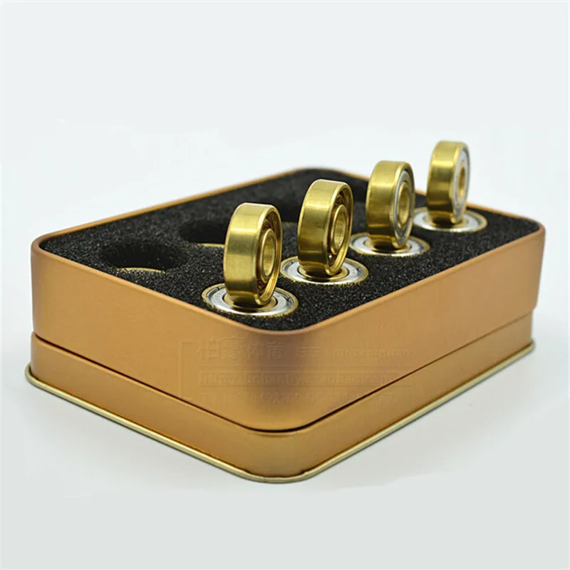 Подшипник для роликовых коньков черного и золотого цвета 608z подшипник скорости