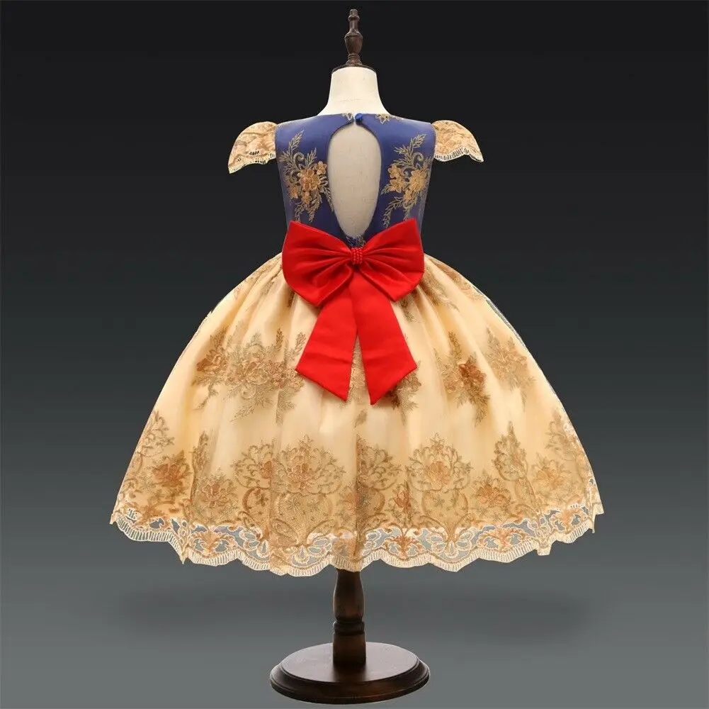 Детское кружевное платье-пачка с бантом на Возраст 3-8 лет | Детская одежда и обувь