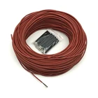 Инфракрасный нагреватель пола 12K 33 Омм внешний диаметр 3 мм силиконовый резиновый изолированный нагревательный кабель из углеродного волокна кабель для теплого пола