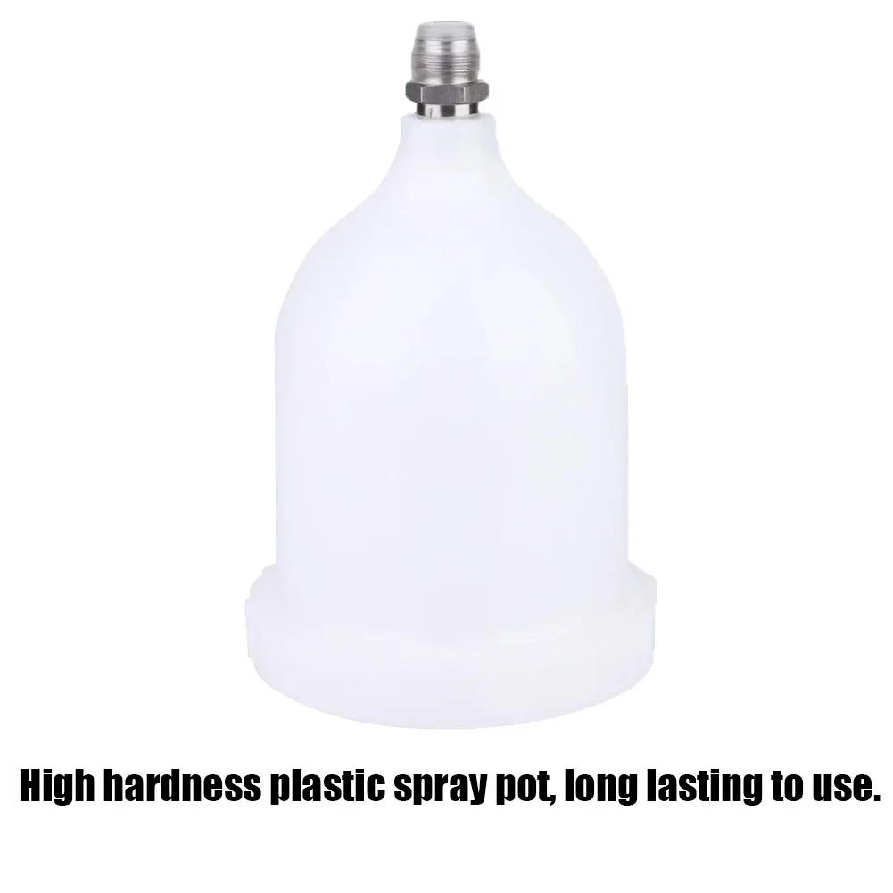 

Paint Spray Tool Pot Air Gravity Feed Plastic Cup Replacement 600ml With Male Thread Connector For Spray Gun Tools