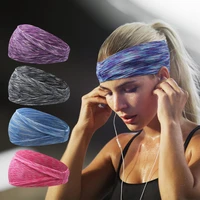 oaoleer absorbing sweat hair bands men women elastic yoga running headbands headwrap sports hair accessories safety band