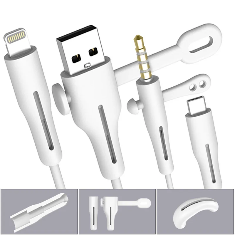 Защита кабеля для Apple iPhone USB-органайзер зарядного устройства устройство