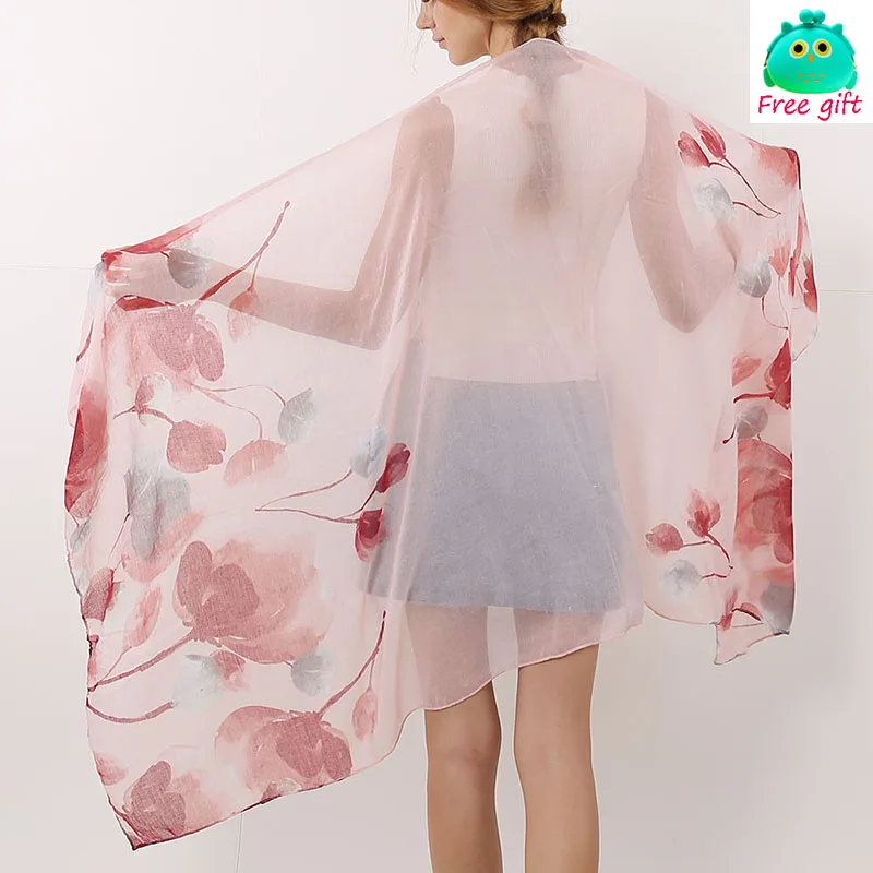 Женский цветочный шарф с рисунком лотоса | Аксессуары для одежды