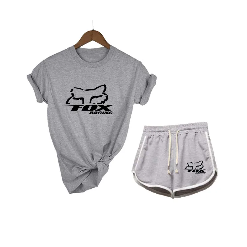 Модная футболка с буквенным принтом костюм Женская хлопковая Футболка круглым