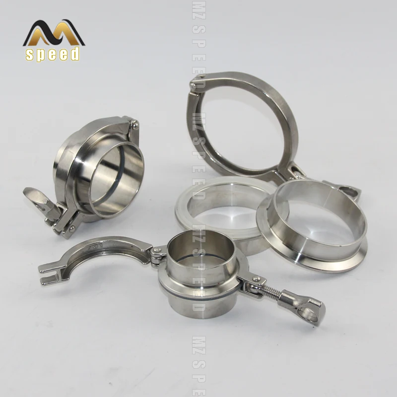 

car Accessories Male and female flange butt fittings Exhaust connection clip quick disassembly Silicone seal ring clamp kit