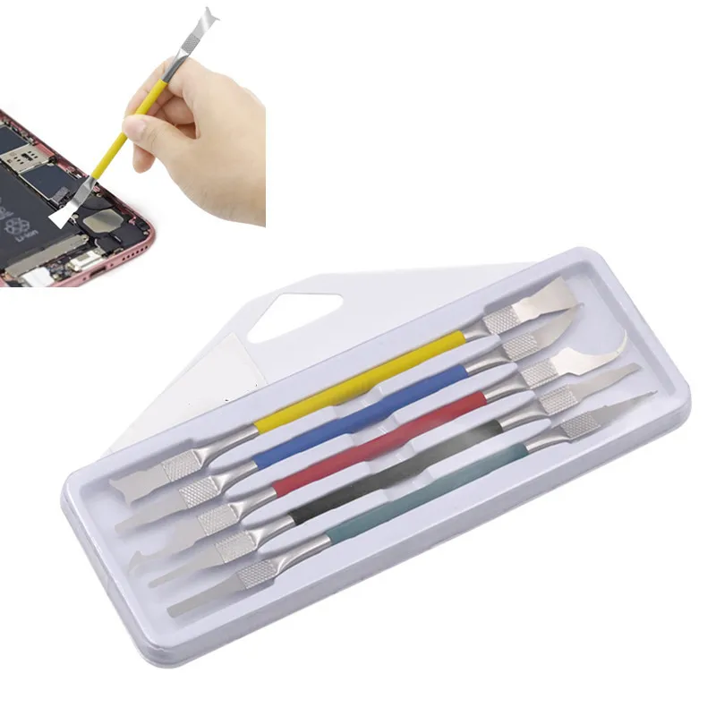 

5 in 1 IC Chip Repair Thin Blade CPU NAND Remover BGA Maintenance Knife Remove Glue Disassemble Phone PC Rework Processor Tools