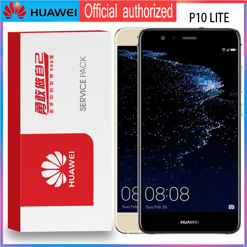 5,2 ''Дисплей с рамкой для huawei P10 Lite ЖК-дисплей кодирующий преобразователь сенсорного экрана в сборе WAS-LX1 WAS-LX1A WAS-LX2 WAS-LX3