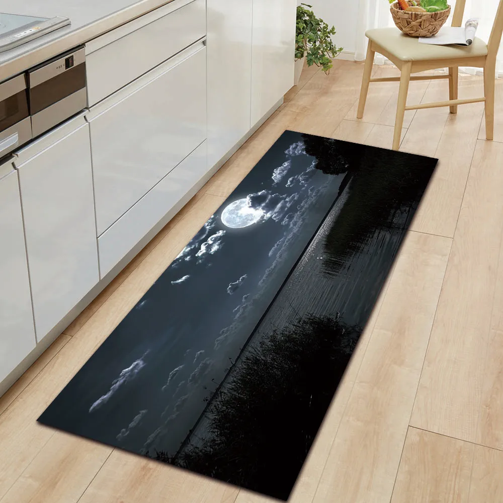 Nature Series Fog And Snow Home Kitchen Carpet Washabl Entrance Doormat Living Room Hallway Decoration Rug Anti-Slip Bath Mat | Дом и сад