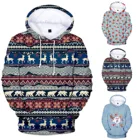 Новые искусственные толстовки с капюшоном для мужчин и женщин, мужские Рождественские толстовки с Санта-Клаусом, Рождественская 3D уличная одежда