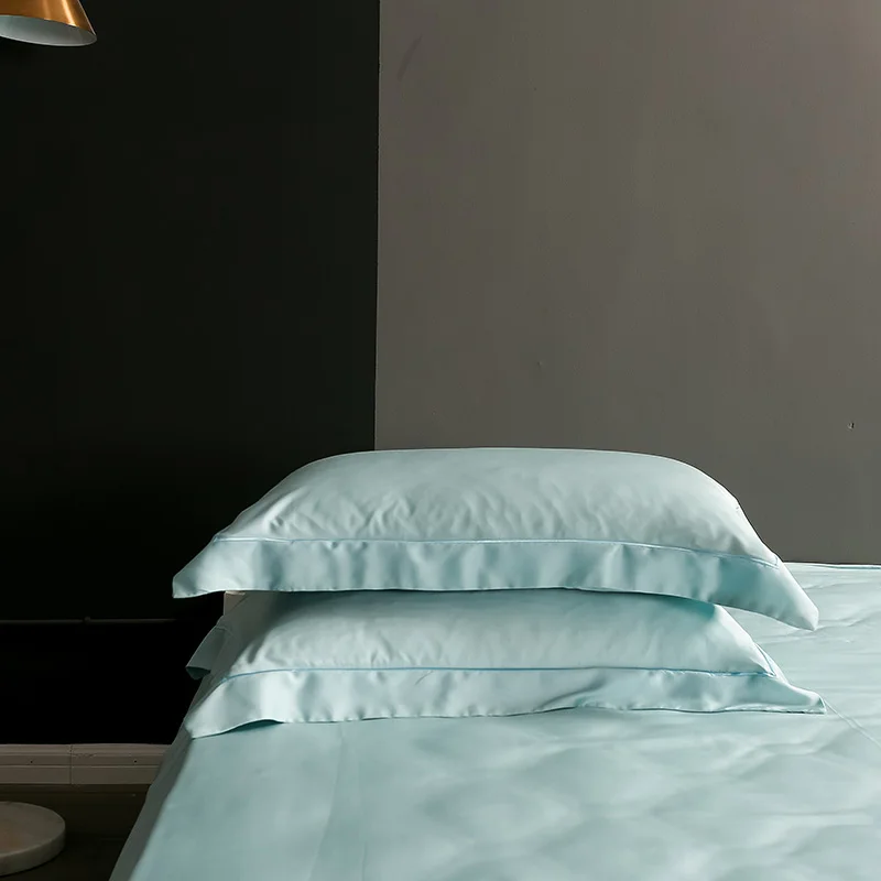 Зеленый постельный комплект из 100% шелка натуральный здоровый материал домашний