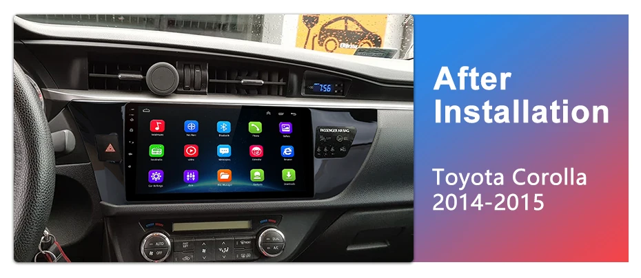 Junsun Штатное Головное устройство для Тойота Королла Corolla GPS навигатор Android 8.1 aвтомагнитола магнитола 2 din автомагнитолы 2DIN Андроид для Toyota Corolla E180 штатная магнитола автомобильная мультимедиа
