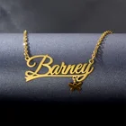 Индивидуальное ожерелье, персонализированное ожерелье с подвеской-бабочкой, цепочка из нержавеющей стали, ожерелья с табличкой, чокер, ювелирные изделия для женщин