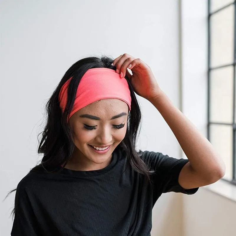 

1pcs Yoga Sports Headband Breathable Sweat-absorbent Soft Sports Color Running Elastic Unisex Bands Hairband Outdoor J9A3