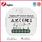 ZigBee 3,0 Smart модуль автоматического включения света 10A DIY выключатель для Tuya Smart Life APP РЧ пульт дистанционного управления Управление Поддержка Alexa Google домашней автоматизации