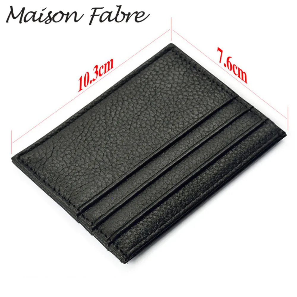 Maison Fabre business men credit Card Holder wallet mini vintage leather Women coin purse small for cards | Багаж и сумки