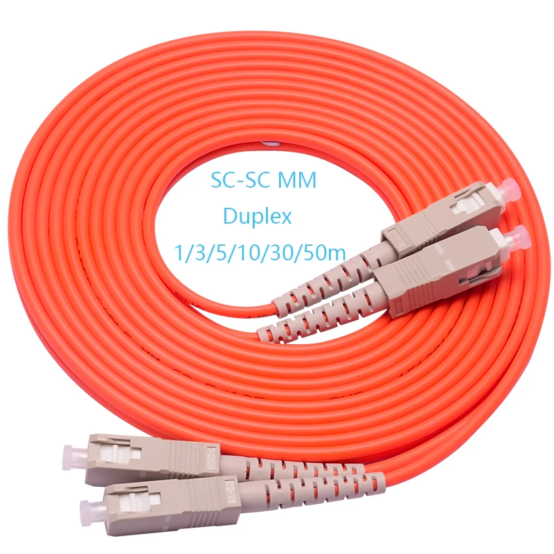 

5PCS/lot SC/UPC-SC/UPC Duplex Multimode cable 1M 2M 3M 5M fiber optic patch cord ,optical fibre jumper MM DX free shipping