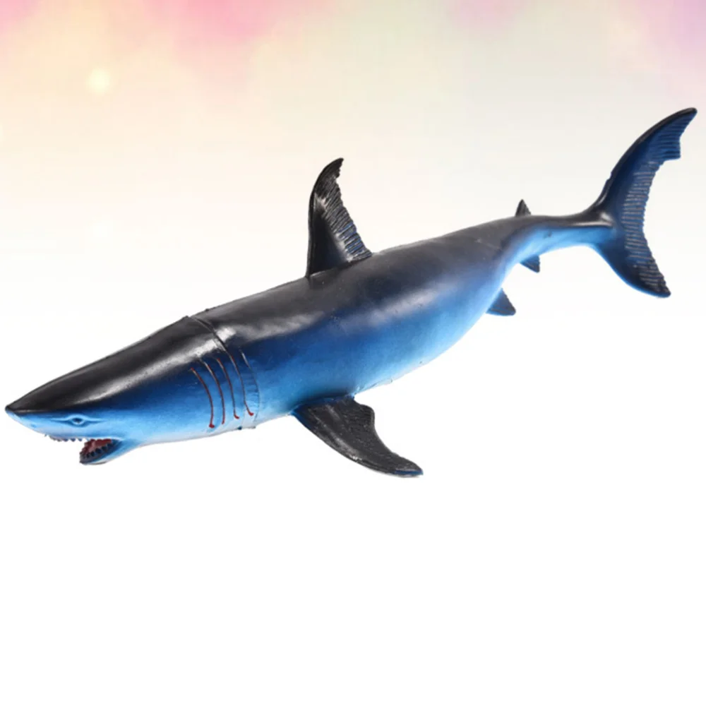 Simulation Shark Model Wildlife Sounding Figurine Desktop Adornment Educational Toy (Blue) | Игрушки и хобби