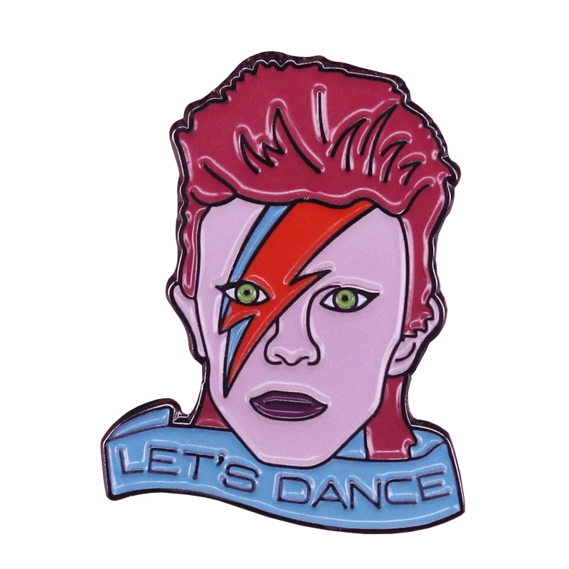 Эмалированная булавка Дэвида Боуи Let's Dance Ziggy Stardust музыкальные художественные