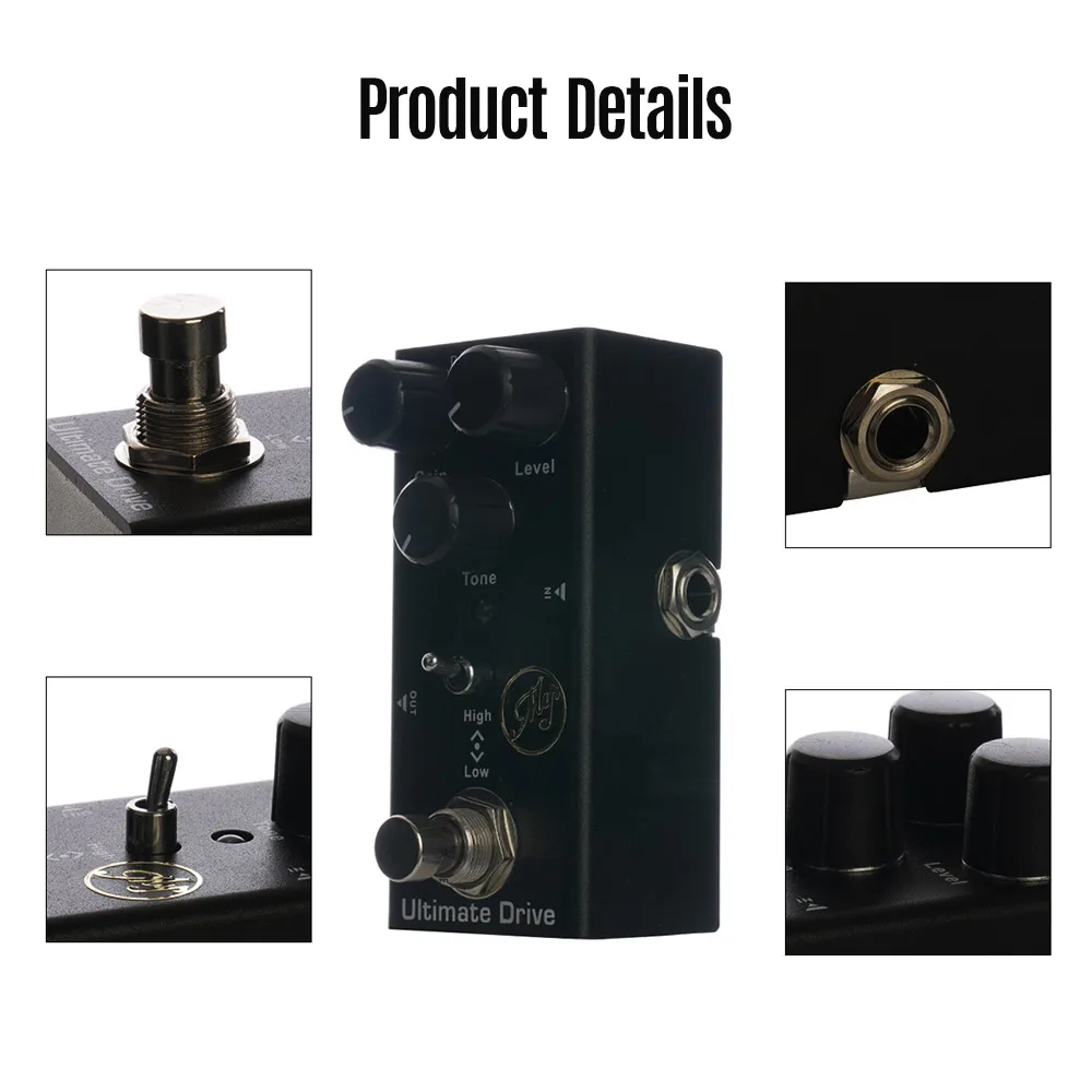 Ultimate Drive Guitar Effect Pedal for Electric Guitars with True Bypass Portable Single DC 9V гитара guitarra | Спорт и