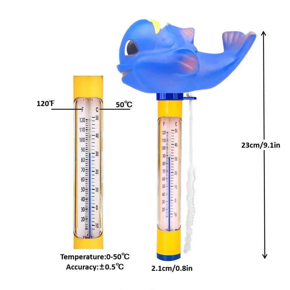 

Thermometer Floating Swimming Water Temperature with Rope Swimming Diving Pool Accessories