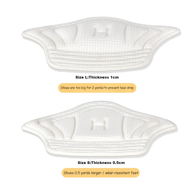 2Pcs Unisex Insoles for Shoes Sport Running Shoe Pads Adjust Size Heel Protector Sticker Pain Relief Patch Foot Care Inserts