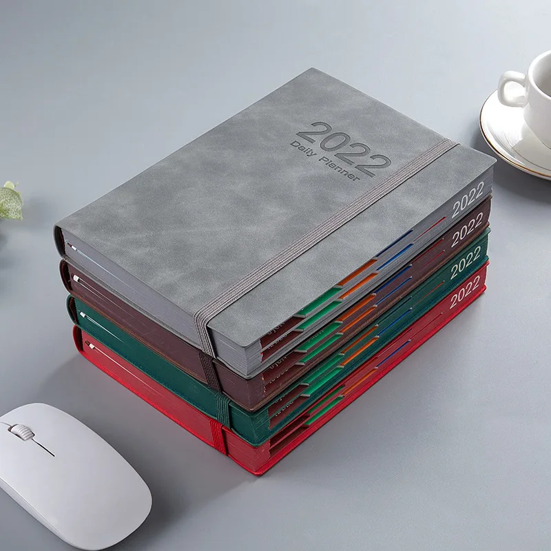 

2022 Schedule Book Color Jet Edge Creative A5 Business Office Record Book Student Class Notebook Meeting Record Itinerary Book