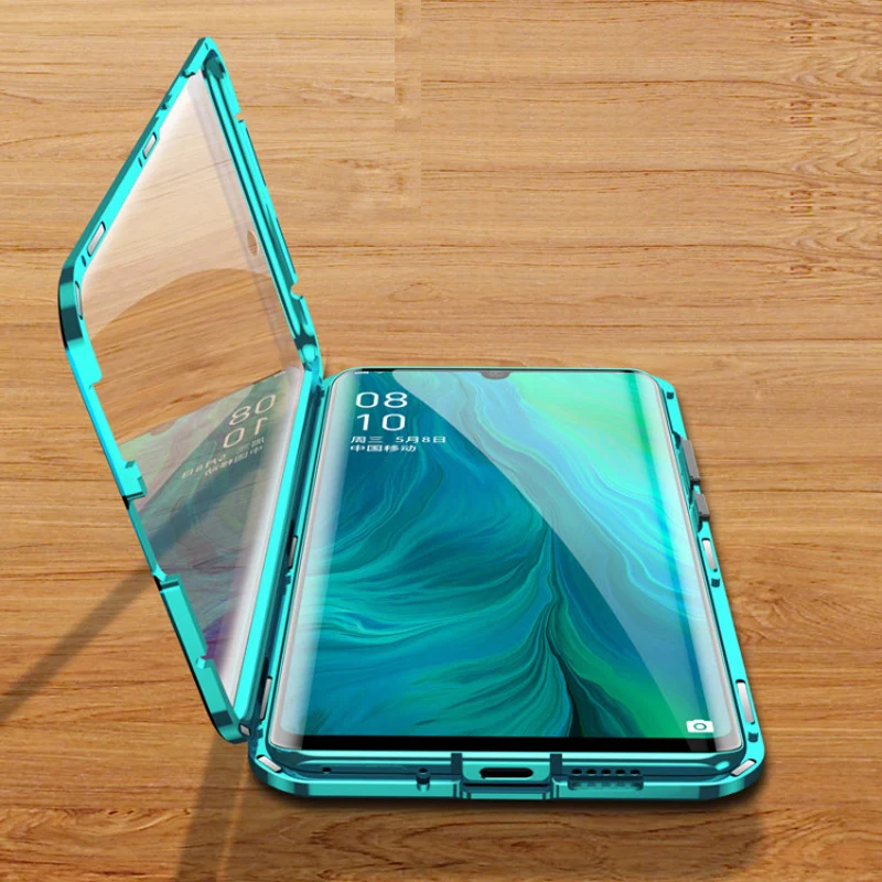 Двухсторонний Магнитный чехол книжка для Huawei Mate 20 mate20x магнитный стеклянный с
