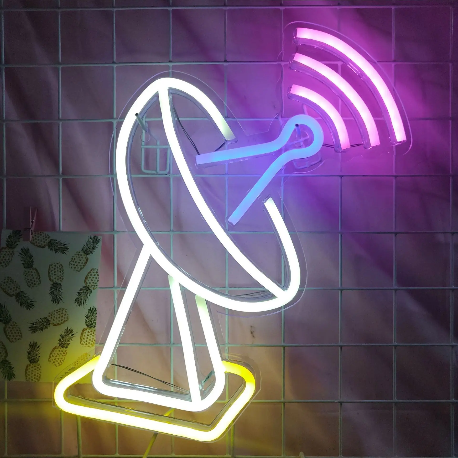 Светодиодный неоновый светильник с USB праздничный ночник инопланетянина