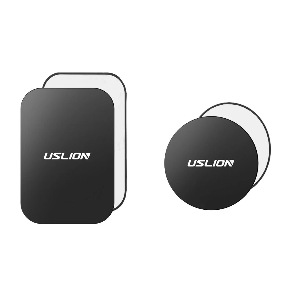 

1 Pc Black USLION Metal Plate for Cell Mobile Phone Magnet Holder Magnetic Car Mount Sticker Car Accessories Interior