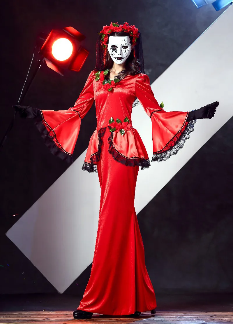 Костюмы на Хэллоуин для женщин маскарадные шары королевы сердца вампирские