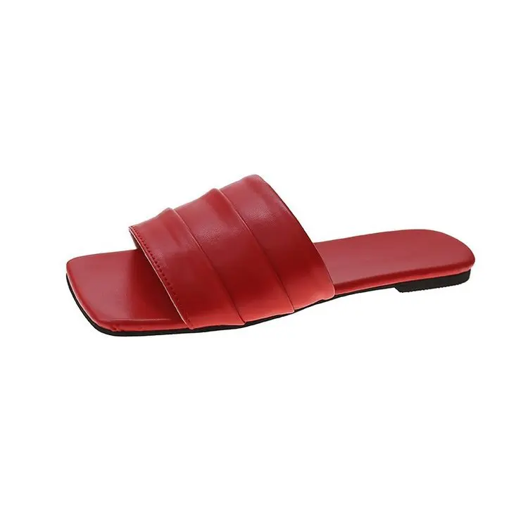

Roman Women Sandals PU Leather Women Non-Slip Sandals Wear-Resistant Beach Shoes Comfortable Shoes