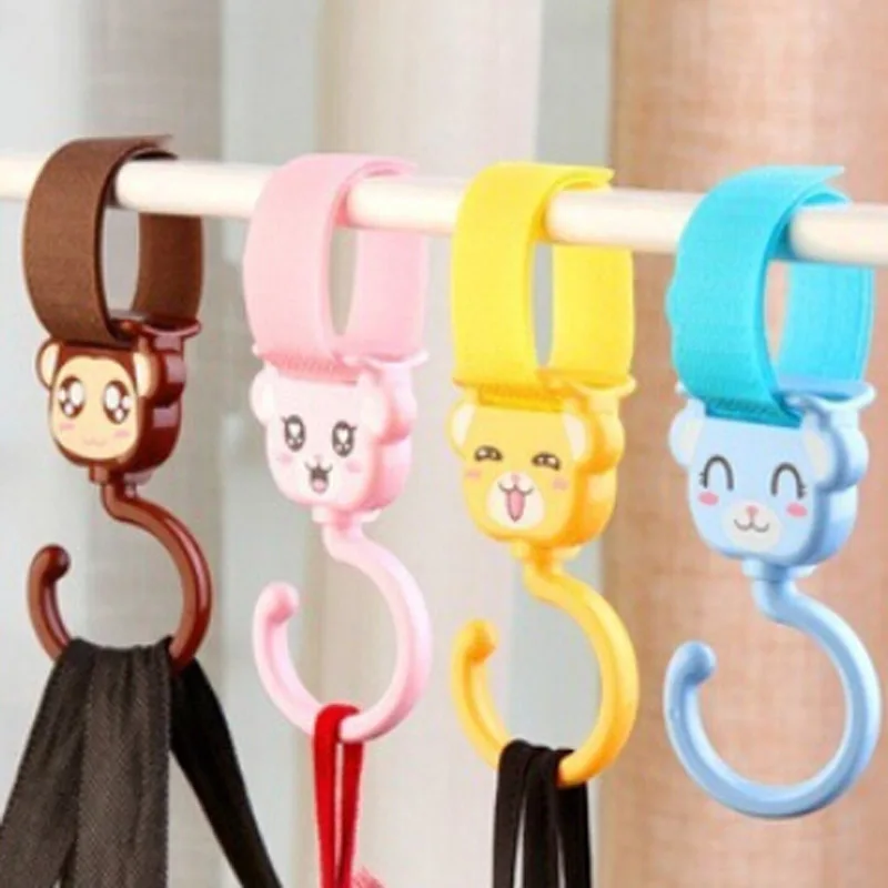 

2 PCS Baby Stroller Hook Pushchair 360 Swivel Hanger Hooks Carriage Storage Bag Baby Carriage Stroller Accessories