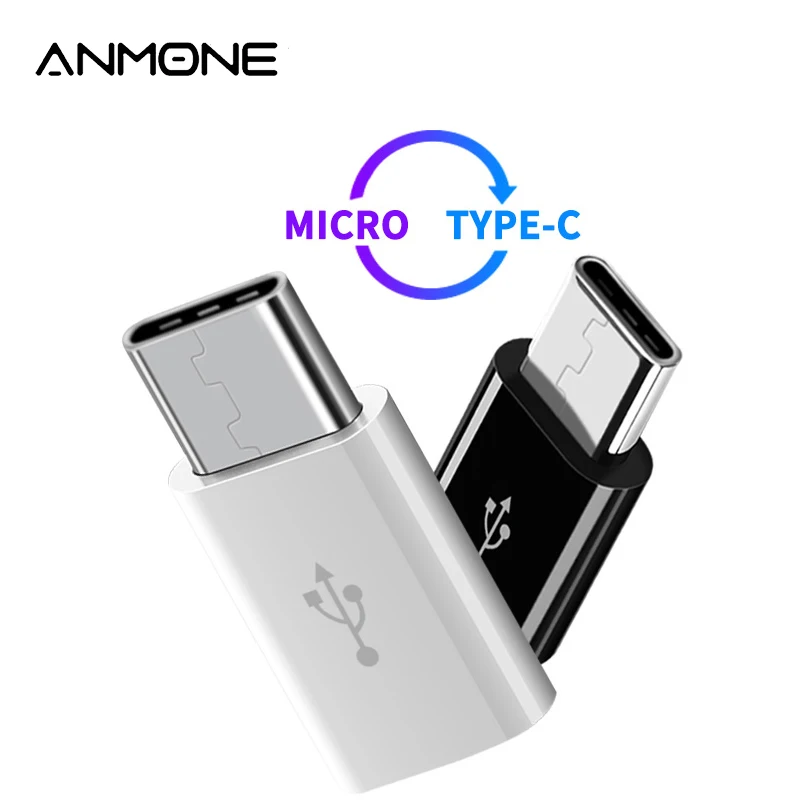 Адаптер ANMONE с Micro USB Мама на USBC папа конвертер для Huawei Mate 20 Pro P20 P30 Xiaomi Samsung Usb
