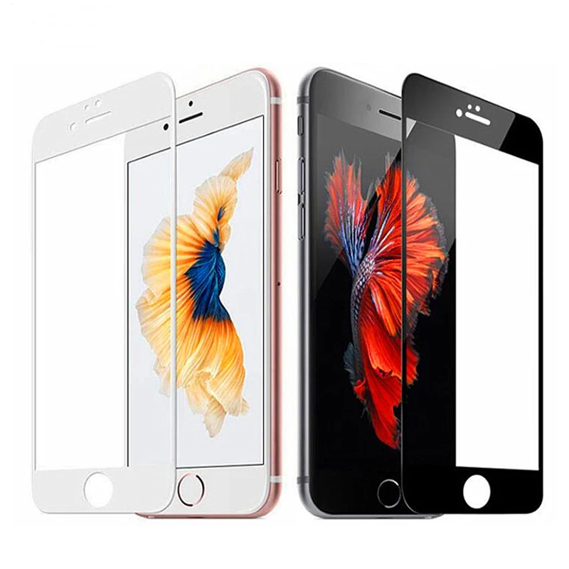 3D Покрытие Закаленное стекло для iphone 7 6 6s 8 plus X Защитное экрана на | Мобильные