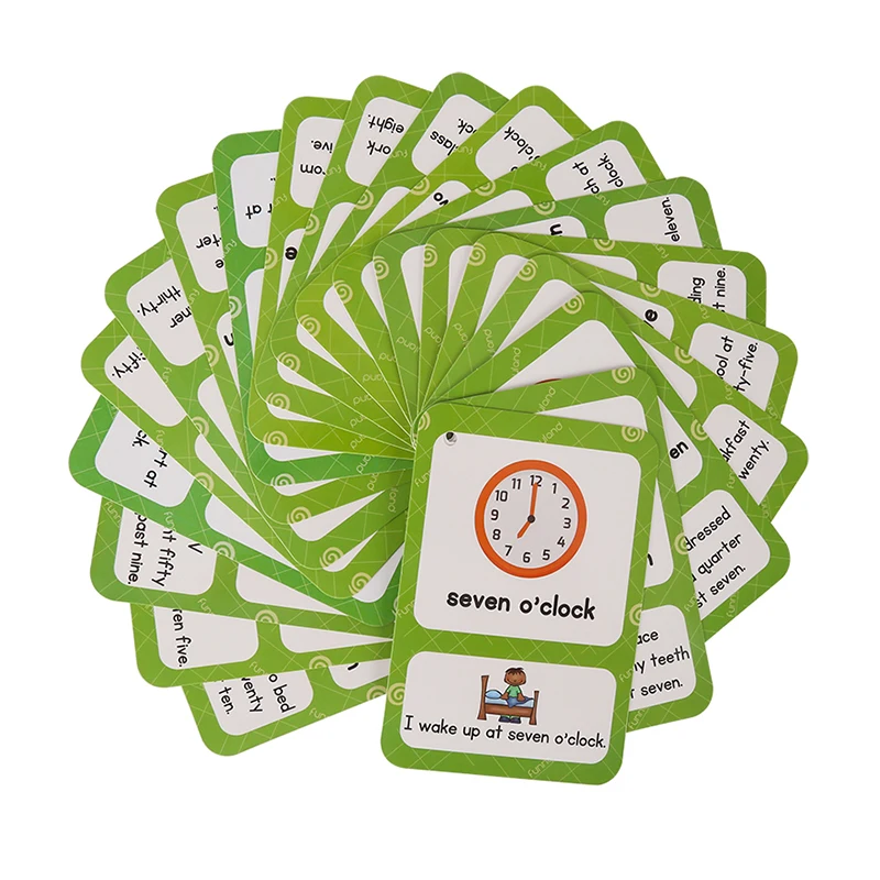 20 фонариков английские фонарики временные часы выражения флэш карты с