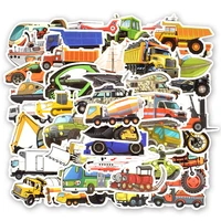 103050pcs cartoon transportation automobile engineering vehicle sticker personality skateboard laptop sticker wholesale