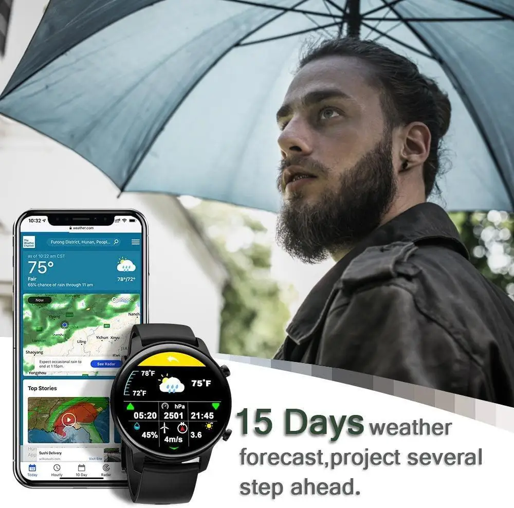 Умный фитнес-трекер полный сенсорный экран 240*240 HD Экран Смарт-часы для мужчин